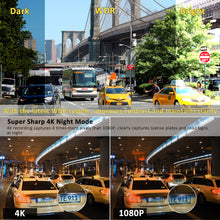 Load image into Gallery viewer, Lifechaser LC31 4K Dual Dash Cam with 3&quot; OLED Touch Screen, WiFi &amp; GPS