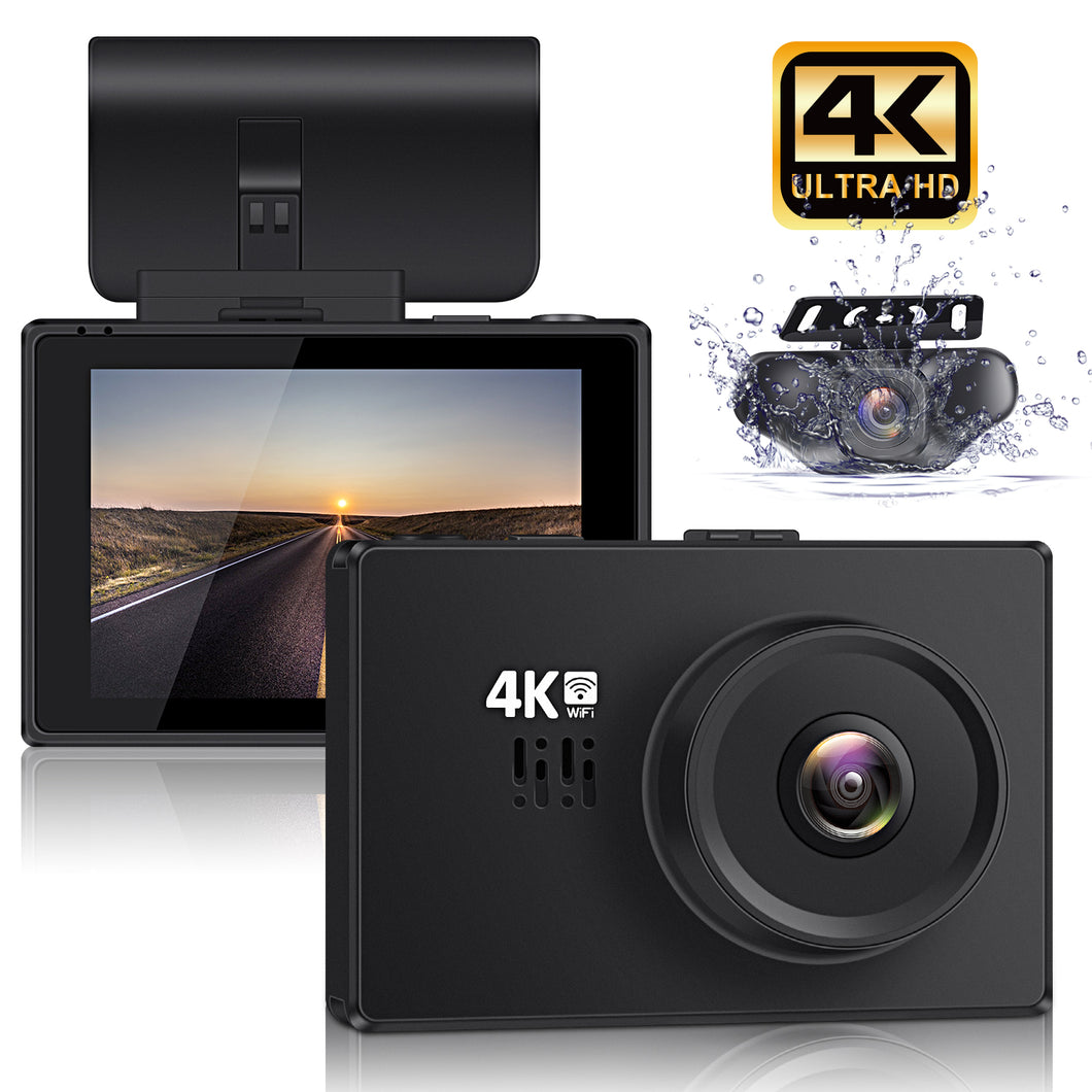 Lifechaser LC31 4K Dual Dash Cam with 3